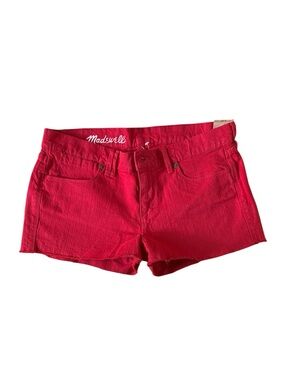 Madewell Red Denim Jean Shorts